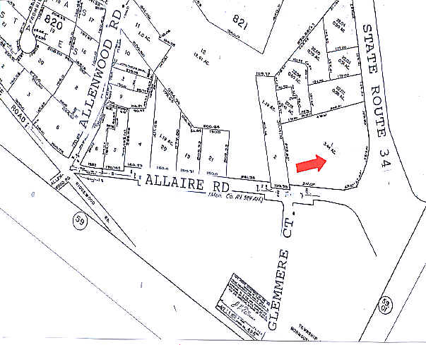 1985 Rt 34, Wall Township, NJ à louer - Plan cadastral – Image 2 sur 6