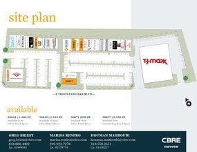 30815-30849 E Thousand Oaks Blvd, Thousand Oaks, CA à louer Plan de site– Image 2 sur 2