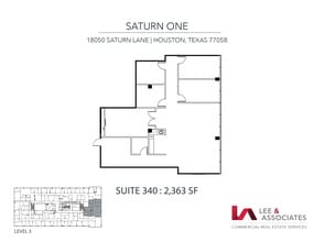 18050 Saturn Ln, Houston, TX à louer Plan d’étage– Image 1 sur 1