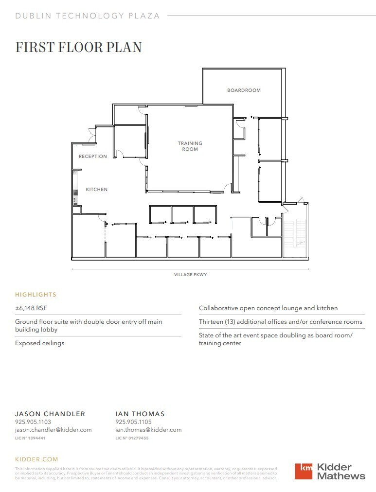 6200 Village Pky, Dublin, CA à louer Plan d’étage– Image 1 sur 1