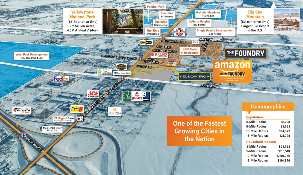 Lot 13 - Retail District, Belgrade, MT à louer - Aérien – Image 3 sur 7