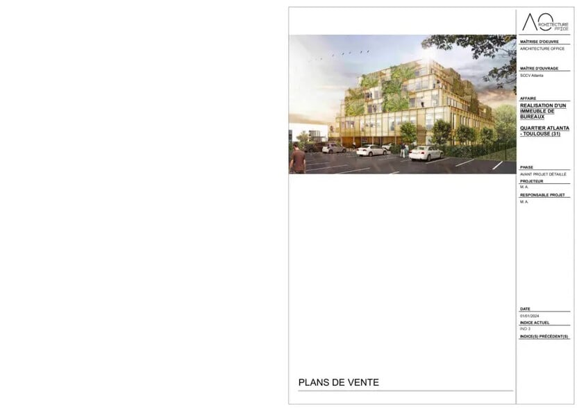 Bureau dans Toulouse à vendre - Plan d’étage – Image 2 sur 10