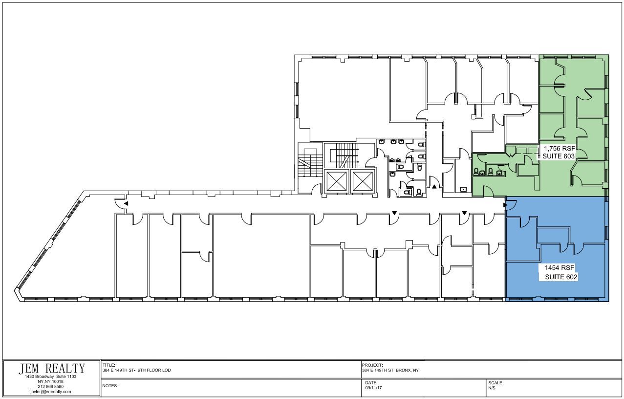 384 E 149th St, Bronx, NY à louer Plan d’étage– Image 1 sur 1