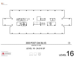 3000 Post Oak Blvd, Houston, TX à louer Plan d’étage– Image 1 sur 1