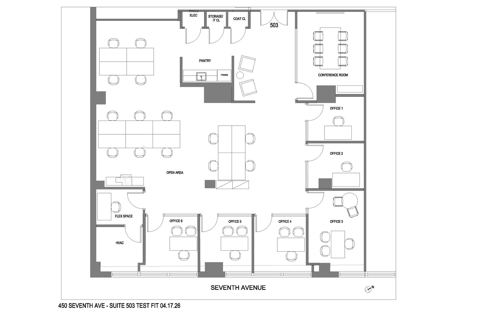 450 7th Ave, New York, NY à louer Plan d’étage– Image 1 sur 1