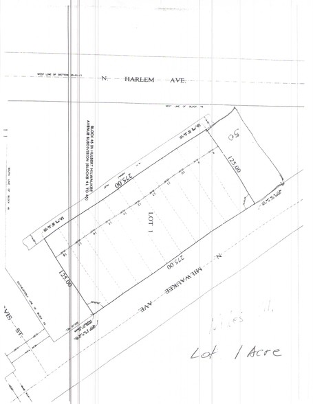 7430-7460 N Milwaukee Ave, Niles, IL à vendre - Plan cadastral – Image 2 sur 2