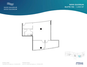 5000 Quorum Dr, Dallas, TX à louer Plan d’étage– Image 1 sur 1