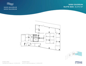 5050 Quorum Dr, Dallas, TX à louer Plan d’étage– Image 1 sur 2