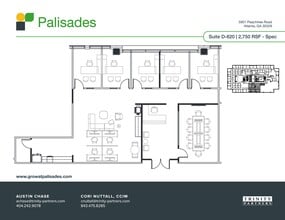 5901 Peachtree Dunwoody Rd NE, Atlanta, GA à louer Plan de site– Image 1 sur 1