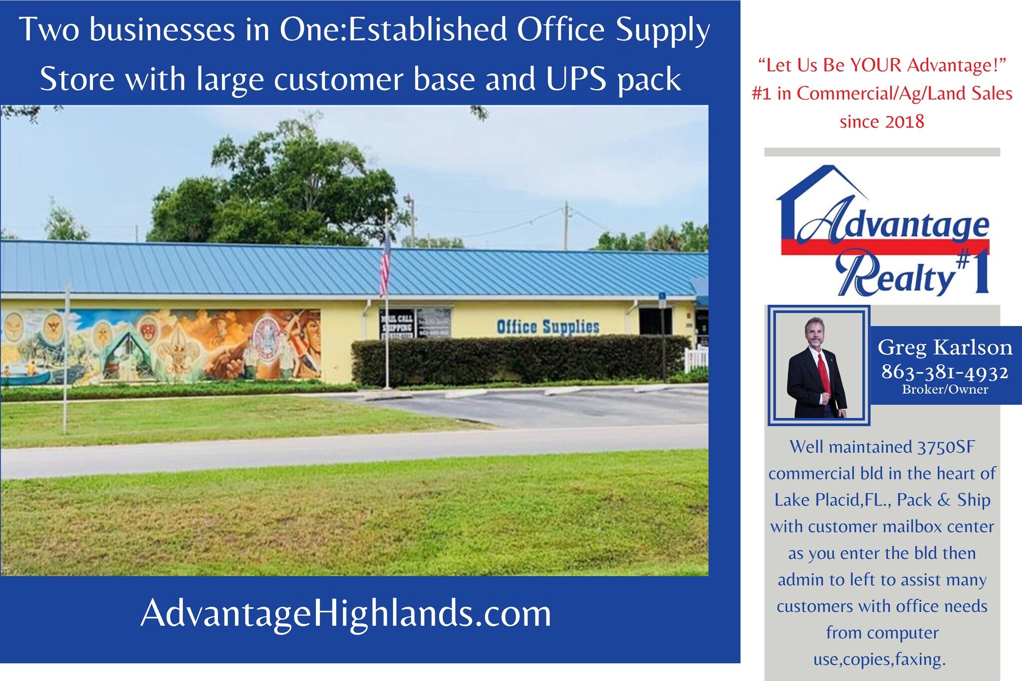 204 S Main Ave, Lake Placid, FL à vendre Photo de l’immeuble– Image 1 sur 7