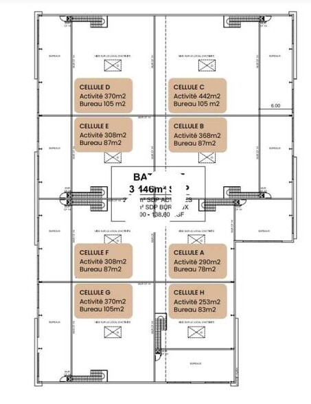 Local d'activités dans Angerville à vendre - Plan d’étage – Image 3 sur 3