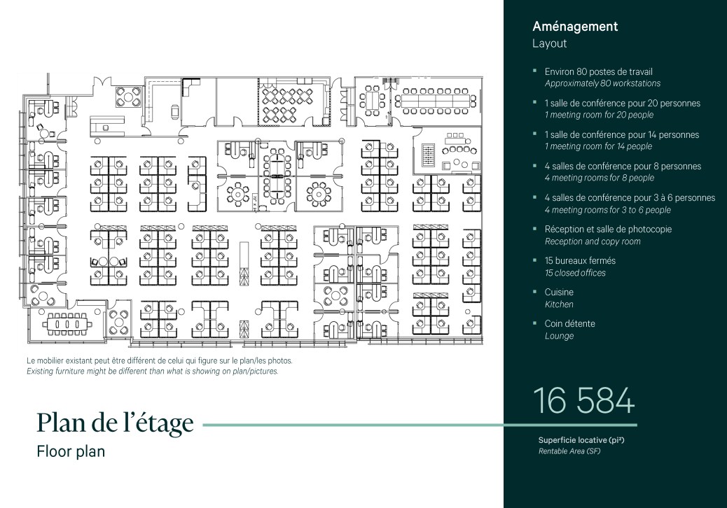 75 Rue Queen, Montréal, QC à louer Plan d’étage– Image 1 sur 1