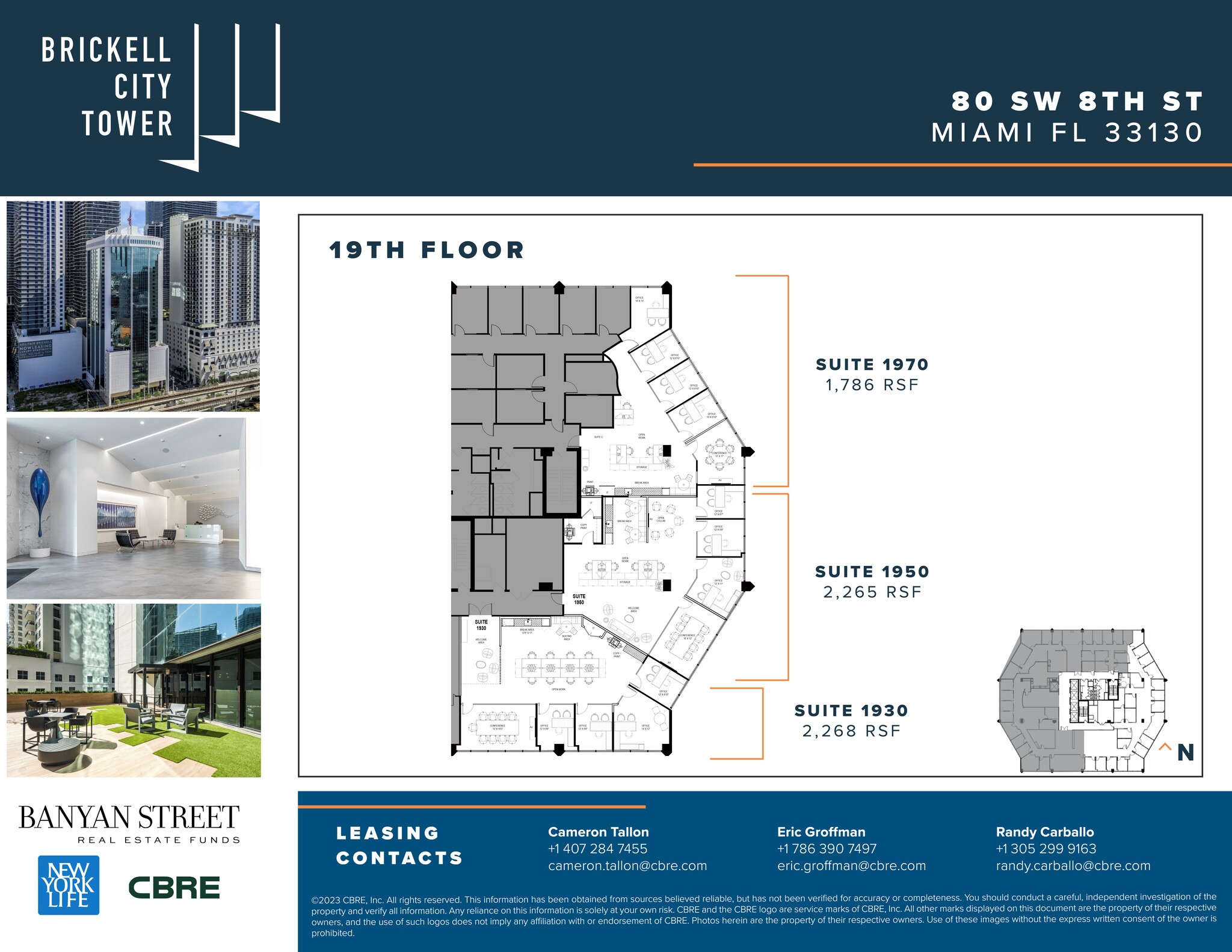 80 SW 8th St, Miami, FL à louer Plan de site– Image 1 sur 1