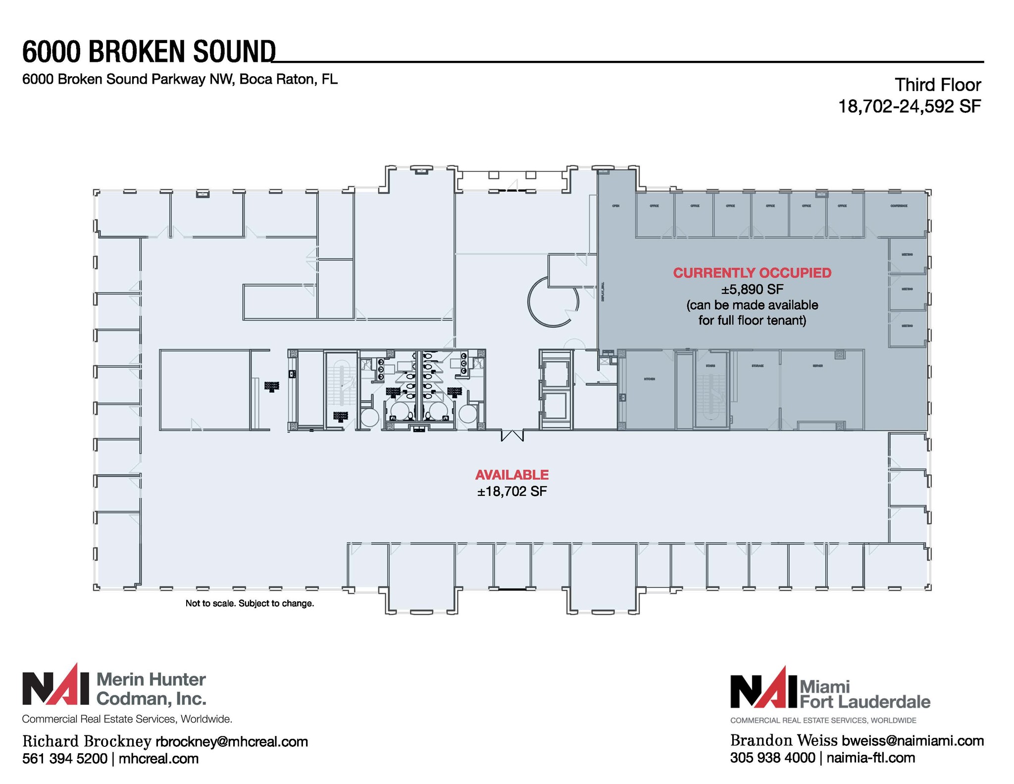 6000 Broken Sound Pky NW, Boca Raton, FL à louer Plan d’étage– Image 1 sur 10