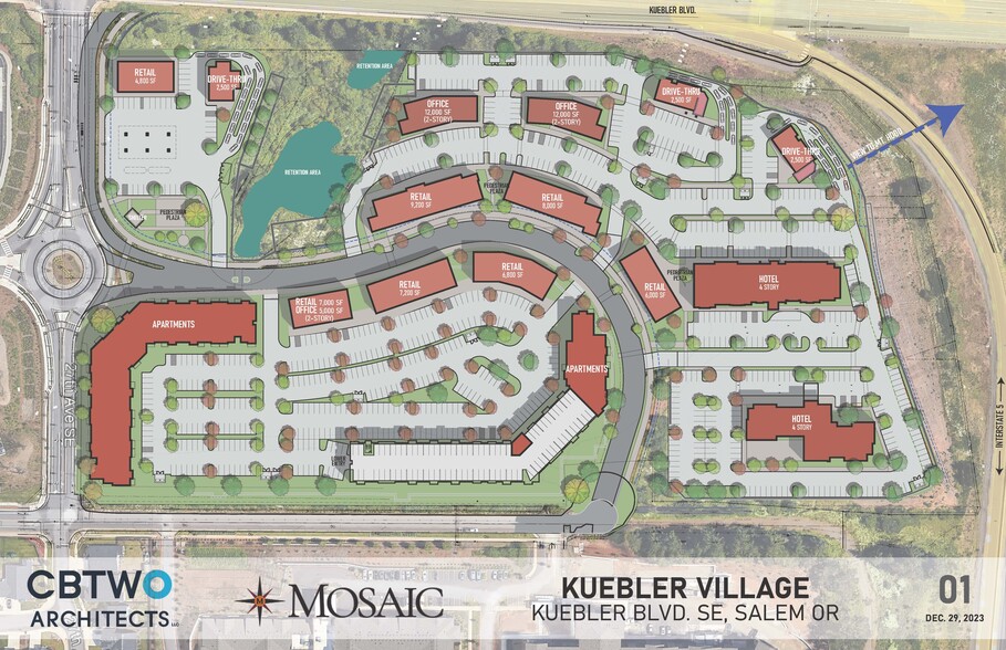 Kuebler Blvd, Salem, OR à louer - Plan de site – Image 2 sur 4