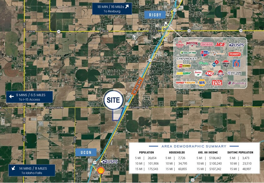 SWC US Highway 20 & County Line Road, Rigby, ID à louer - Photo de l’immeuble – Image 3 sur 4