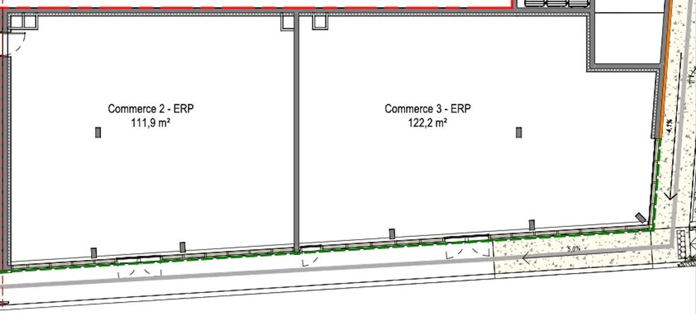 Local commercial dans Nîmes à louer - Plan d’étage – Image 3 sur 3