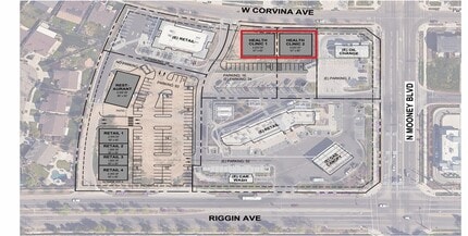 NWC Mooney & Riggin Ave, Visalia, CA à louer Plan de site– Image 2 sur 2
