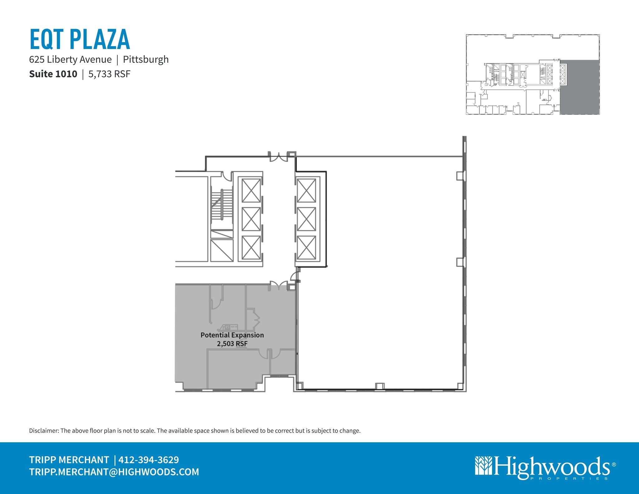 625 Liberty Ave, Pittsburgh, PA à louer Plan de site– Image 1 sur 1