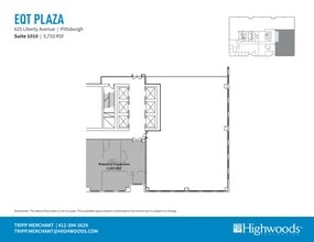 625 Liberty Ave, Pittsburgh, PA à louer Plan de site– Image 1 sur 1