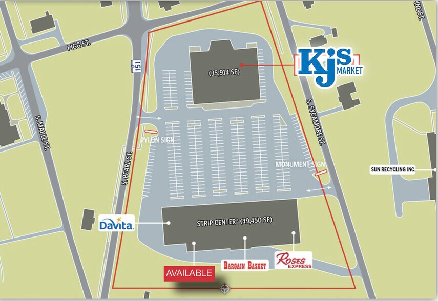 501 S Pearl St, Pageland, SC à louer - Plan de site – Image 3 sur 3
