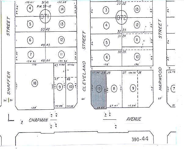 601-605 E Chapman Ave, Orange, CA à louer - Plan cadastral – Image 3 sur 3