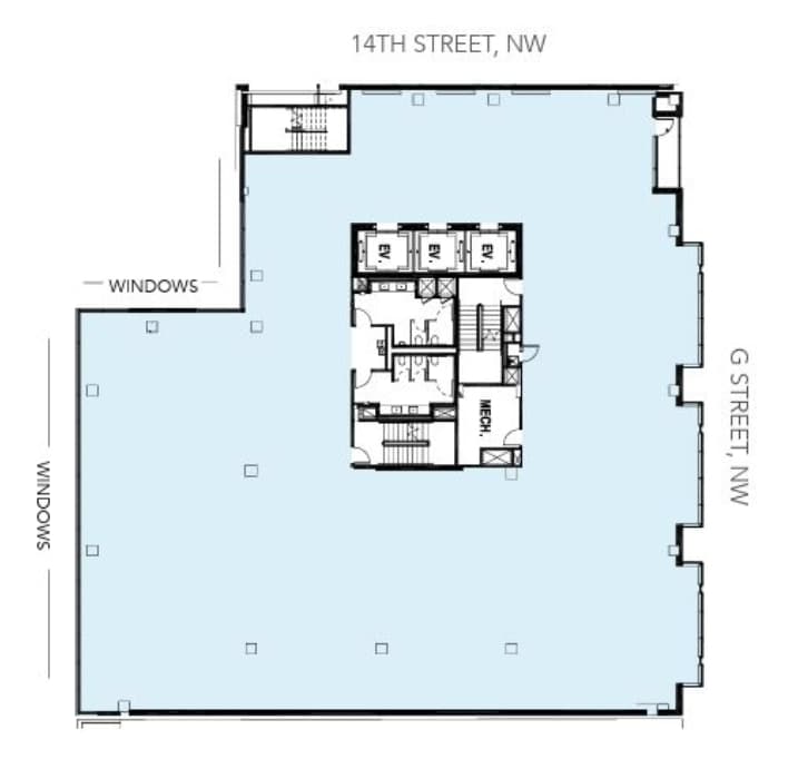 699 14th St NW, Washington, DC à louer Plan d’étage– Image 1 sur 1