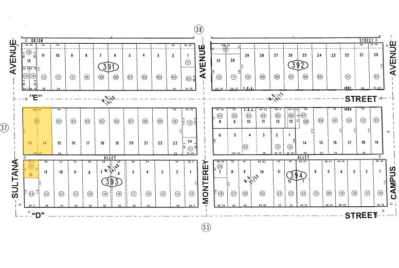 500 E E St, Ontario, CA à vendre - Plan cadastral – Image 2 sur 3