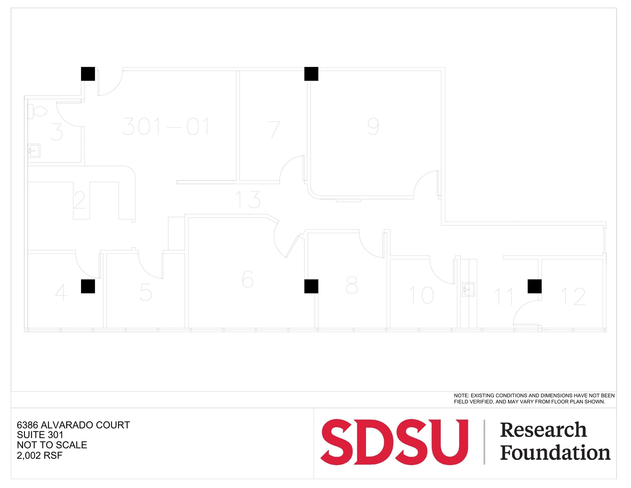 6475 Alvarado Rd, San Diego, CA à louer Plan de site– Image 1 sur 1