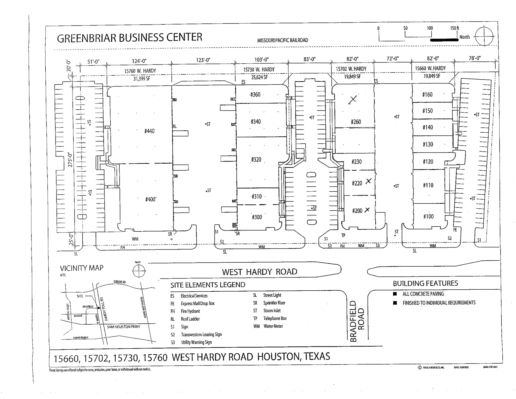15660 W Hardy Rd, Houston, TX à louer Plan de site– Image 1 sur 1