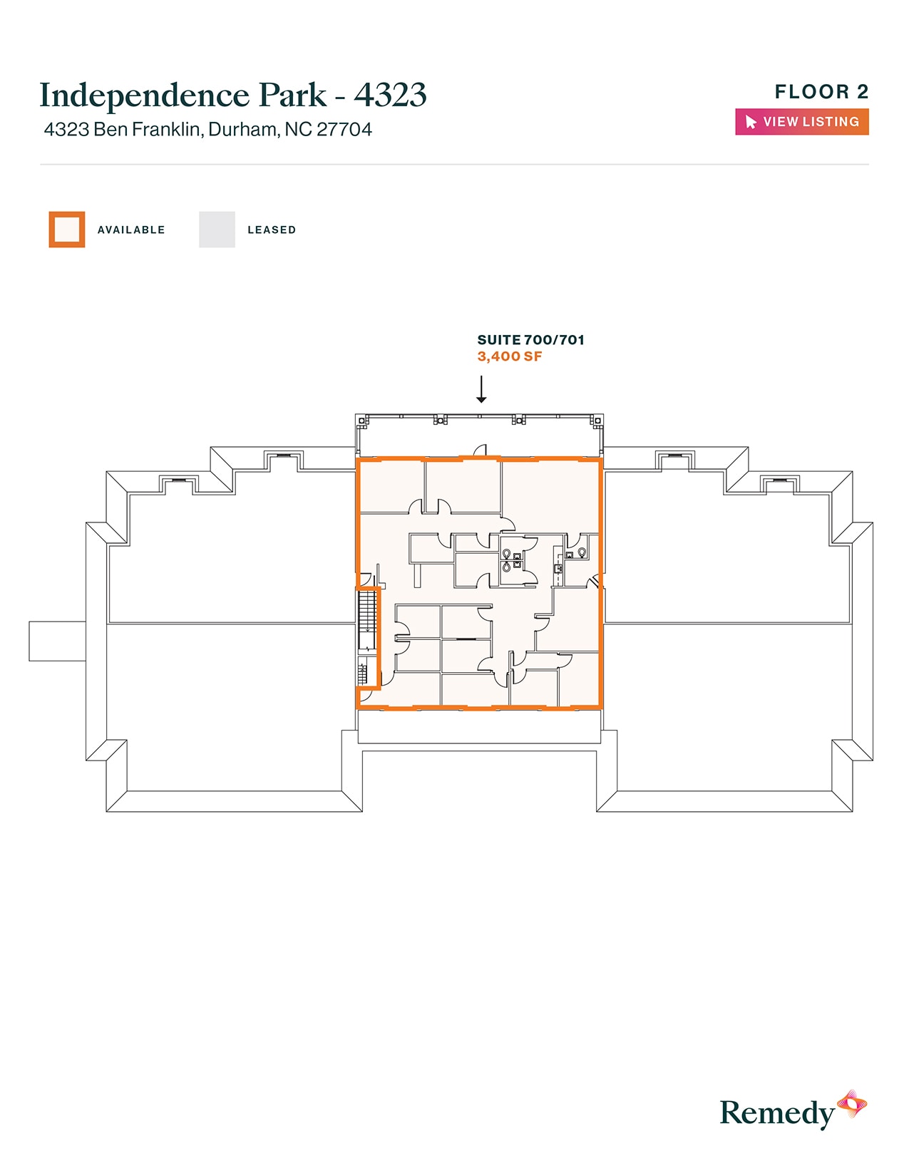 4323 Ben Franklin Blvd, Durham, NC à louer Plan d’étage– Image 1 sur 1