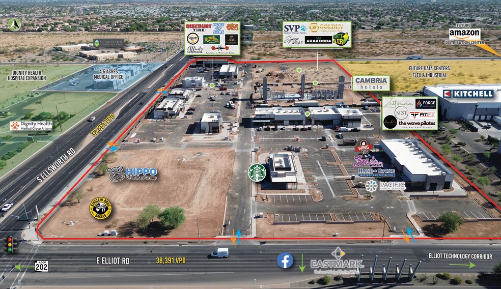 NEC Ellsworth & Elliot Rd, Mesa, AZ à louer - Photo de l’immeuble – Image 3 sur 8