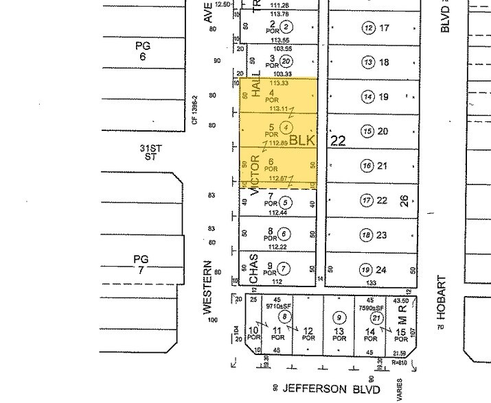 3022 S Western Ave, Los Angeles, CA à louer - Plan cadastral – Image 2 sur 11