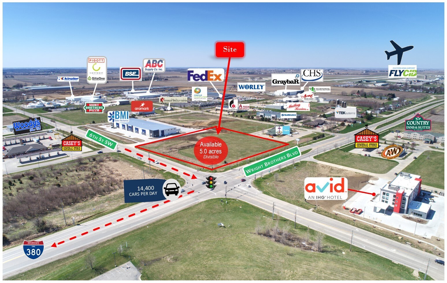 645 Wright Brothers Blvd, Cedar Rapids, IA à louer Photo principale– Image 1 sur 4