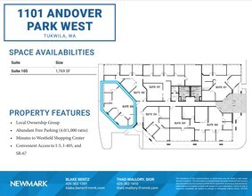 1101 Andover Park W, Tukwila, WA à louer Plan d’étage– Image 1 sur 1