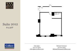 333 N Michigan Ave, Chicago, IL à louer Plan d’étage– Image 1 sur 1