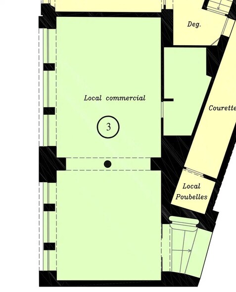 Local commercial dans Paris à louer - Plan d’étage – Image 2 sur 3