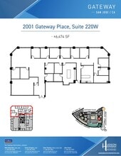 2001 Gateway Pl, San Jose, CA à louer Plan d’étage– Image 1 sur 1