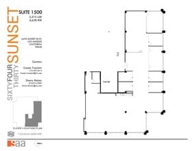 6430 W Sunset Blvd, Los Angeles, CA à louer Plan d’étage– Image 1 sur 1