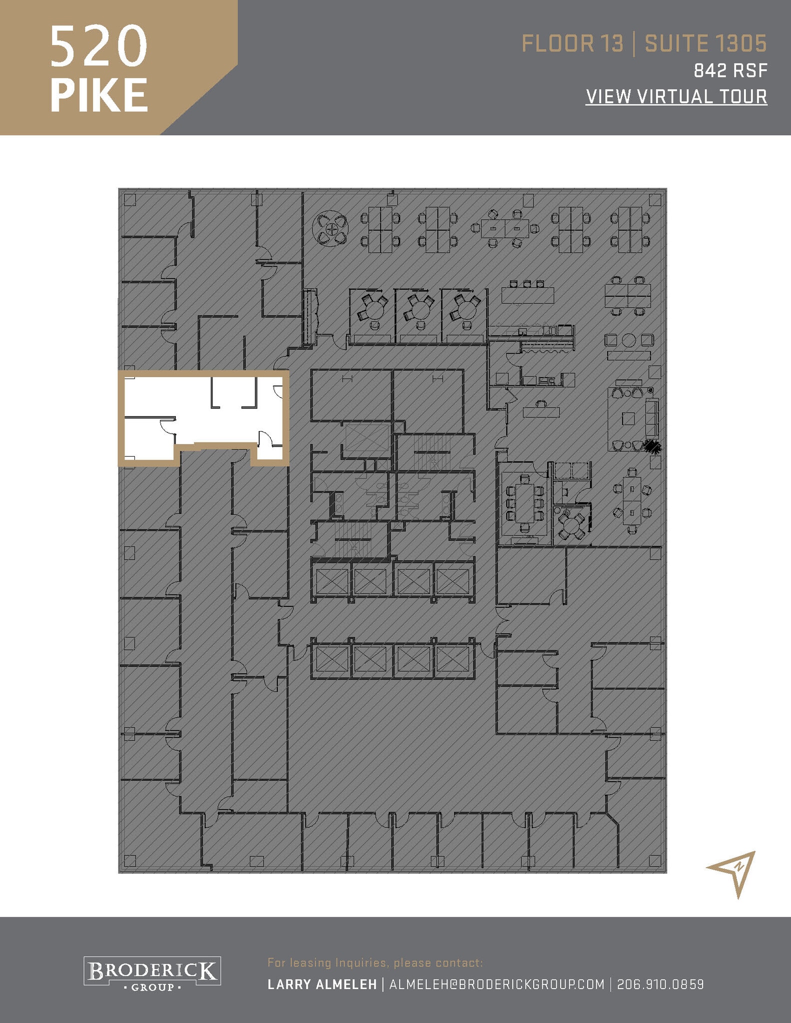 520 Pike St, Seattle, WA à louer Plan d’étage– Image 1 sur 1