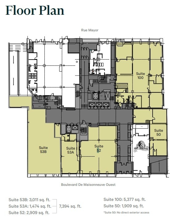 390-400 Boul De Maisonneuve O, Montréal, QC à louer Plan d’étage– Image 1 sur 1