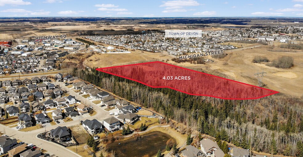 Michigan St, Devon, AB à vendre - Aérien – Image 2 sur 5