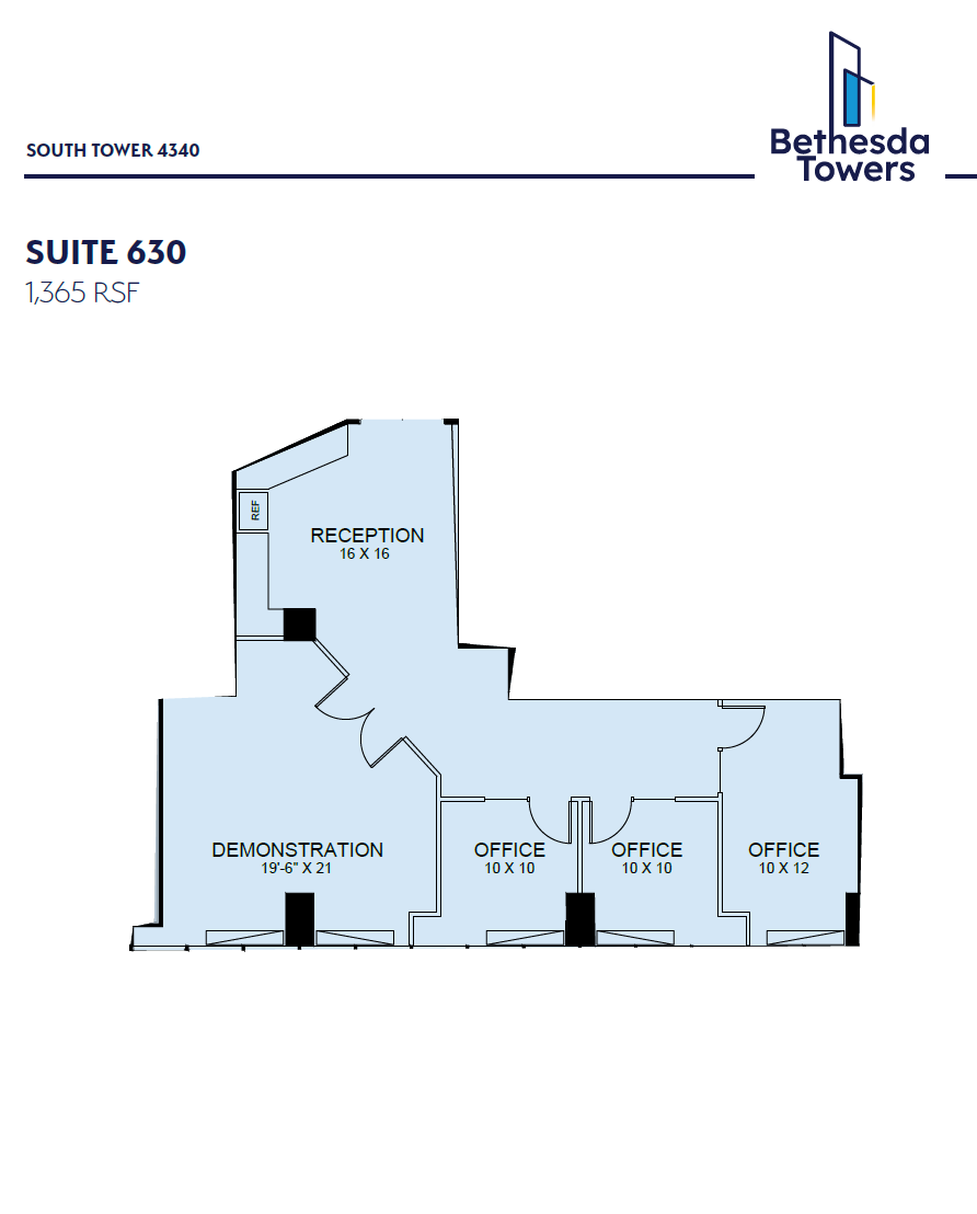 4340 East-West Hwy, Bethesda, MD à louer Plan d’étage– Image 1 sur 1
