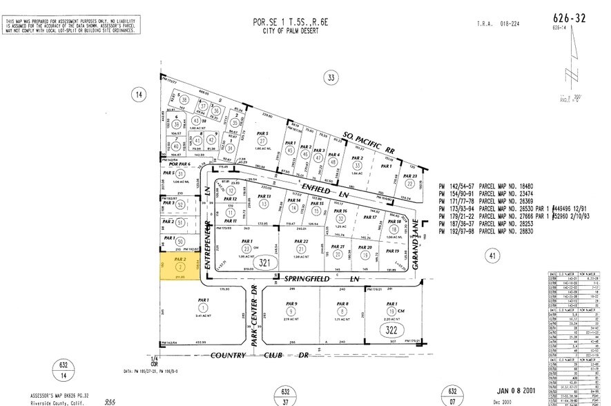 39665 Entrepreneur Ln, Palm Desert, CA à louer - Plan cadastral – Image 2 sur 5