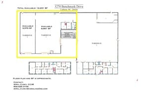 3270 Benchmark Dr, Ladson, SC à louer Plan de site– Image 1 sur 26