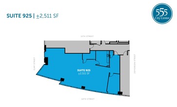 555 12th St, Oakland, CA à louer Plan d’étage– Image 1 sur 1