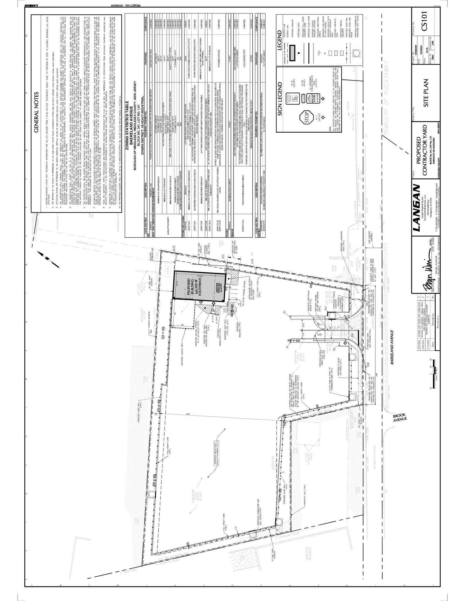 166 Baekeland Ave, Middlesex, NJ à louer Plan de site– Image 1 sur 3