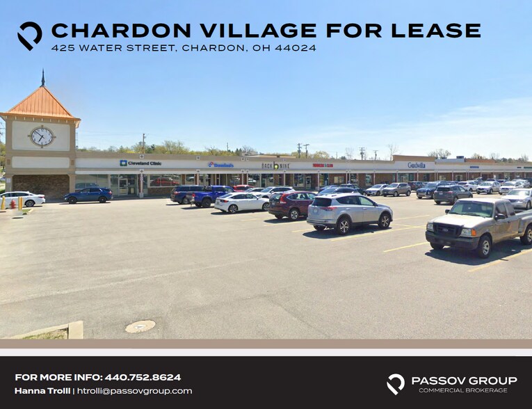 425 Water St, Chardon, OH à louer - Photo de l’immeuble – Image 1 sur 9