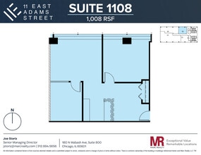 11 E Adams St, Chicago, IL à louer Plan d’étage– Image 1 sur 6