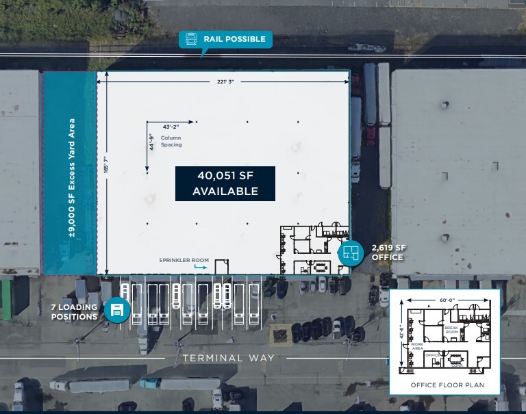 2C Terminal Way, Avenel, NJ à louer Plan d’étage– Image 1 sur 1
